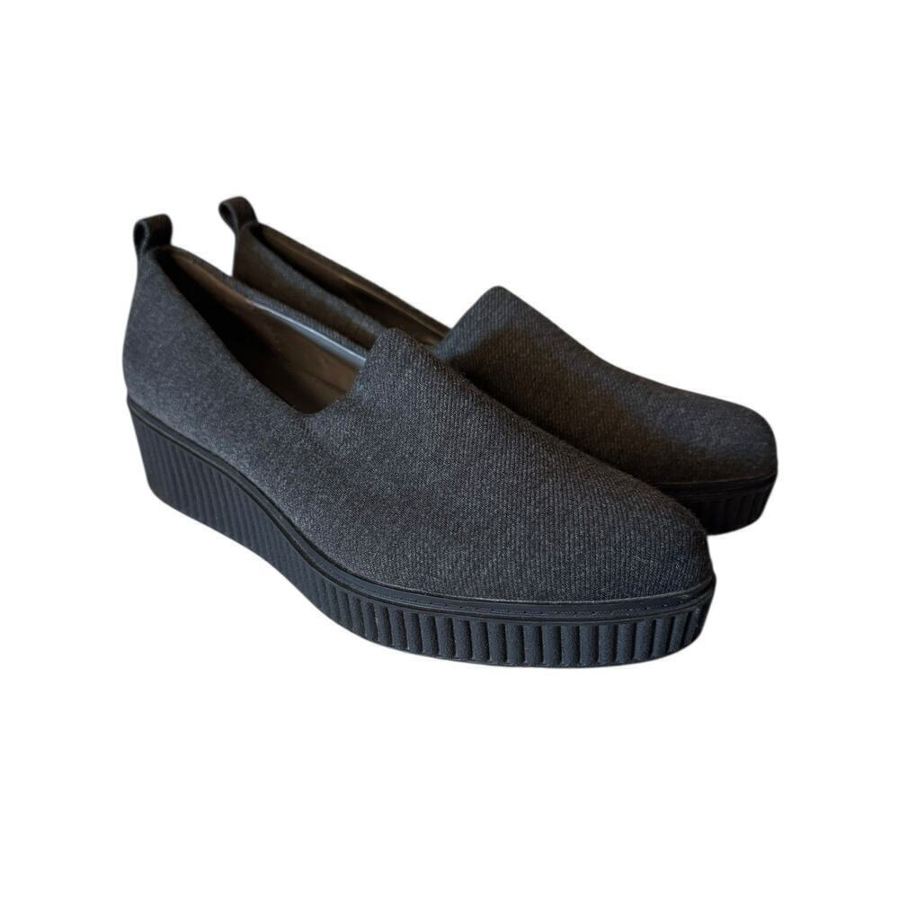 Aerosoles Womens Bar None Platform Comfort Shoes Grey Fabric 6.5